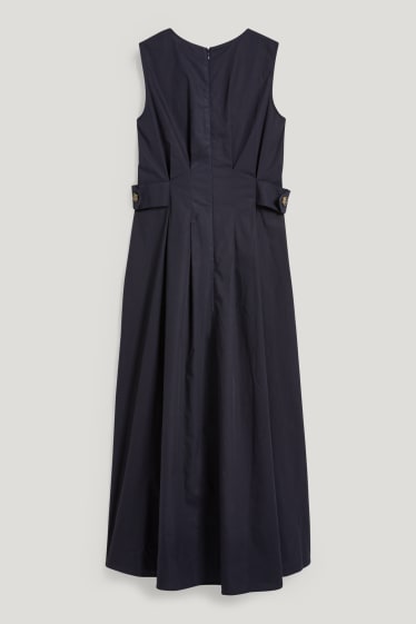 Damen - Fit & Flare Kleid - dunkelblau