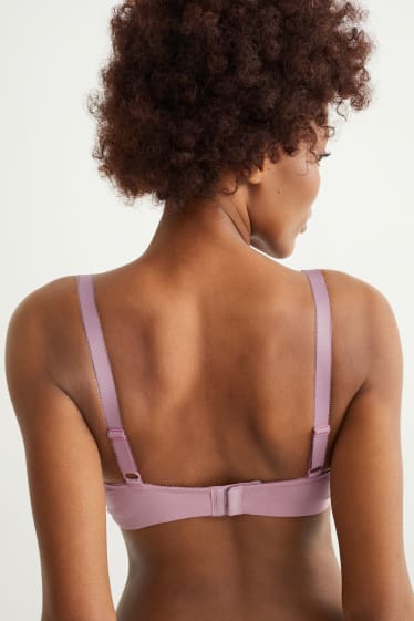 Femmes - Lot de 2 - soutien-gorge sans armatures - ampliforme - rose