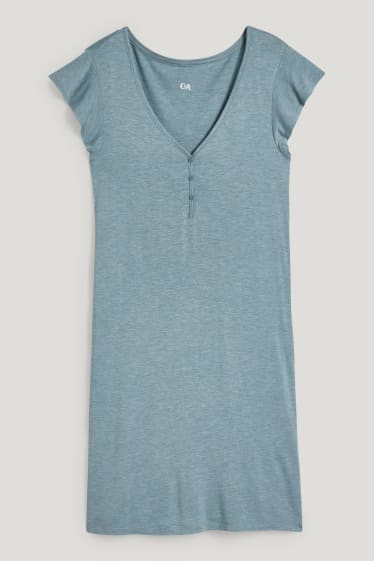 Women - Viscose nightshirt - green