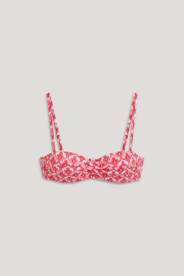 Femei - Top bikini cu armătură - vătuit - LYCRA® XTRA LIFE™ - roz