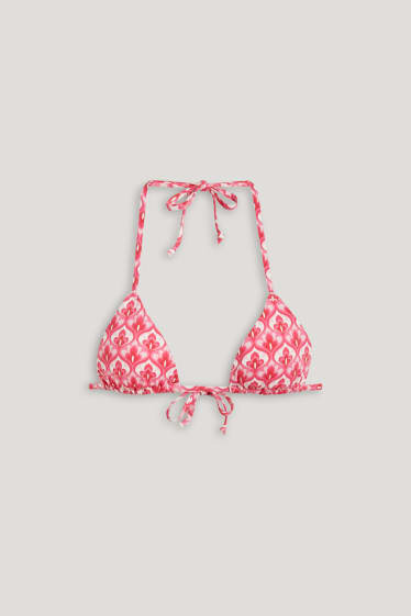 Femei - Top bikini - cupe triunghiulare - vătuit - LYCRA® XTRA LIFE™ - roz