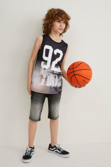 Kids Boys - Multipack of 2 - top and short sleeve T-shirt - white