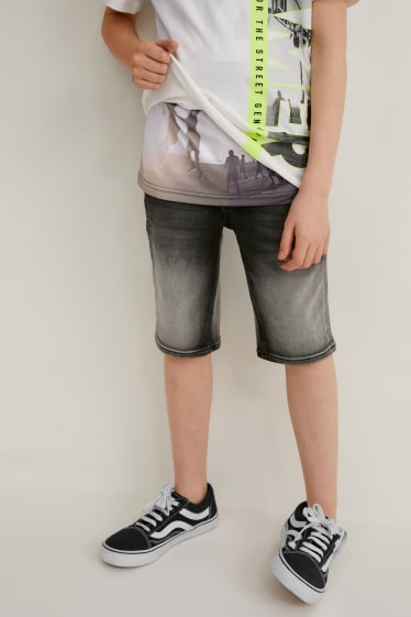Kids Boys - Multipack of 2 - top and short sleeve T-shirt - white