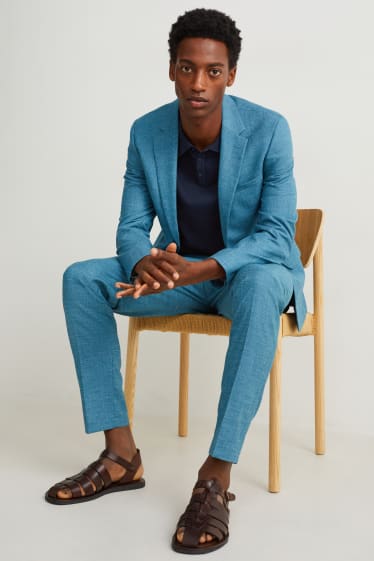 Hommes - Polo - bleu foncé