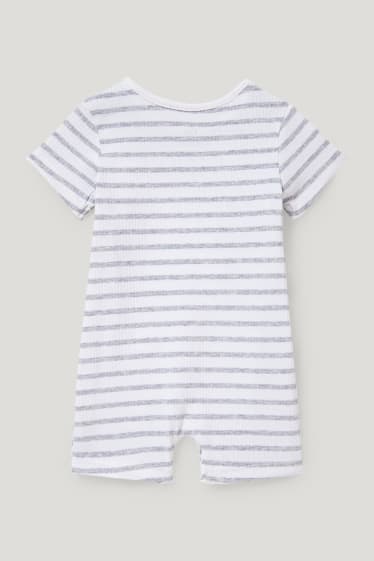 Baby Boys - Baby sleepsuit - striped - white