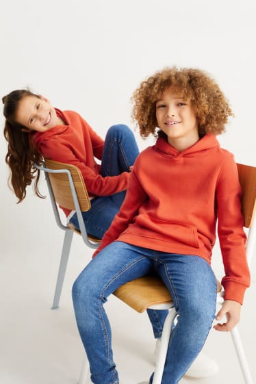 Bambini: - Felpa con cappuccio - genderless - arancio scuro