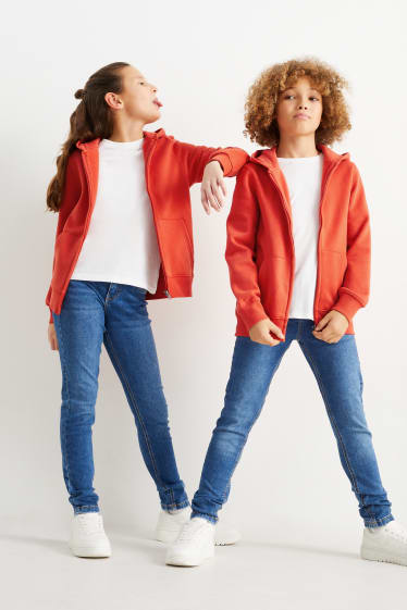 Bambini: - Giacca di felpa con cappuccio - genderless - arancio scuro