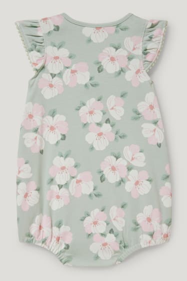 Baby Girls - Baby sleepsuit - floral - mint green