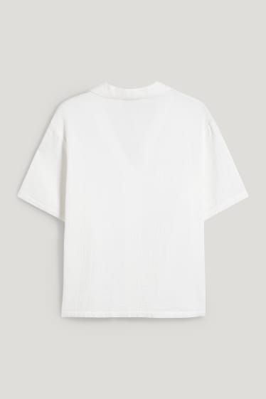 Damen XL - CLOCKHOUSE - Bluse - weiß