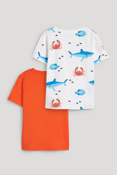Exklusiv Online - Multipack 2er - Kurzarmshirt - orange