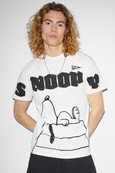 Clockhouse homme - T-shirt - Snoopy - blanc