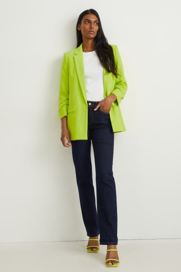 Dames - Blazer - relaxed fit - lichtgroen