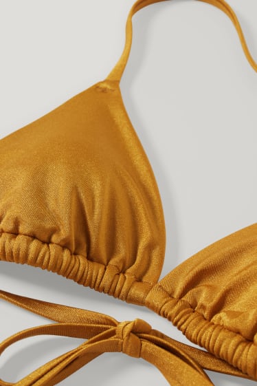 Dona - Top de biquini - triangulars - enconxat - LYCRA® XTRA LIFE™ - daurat