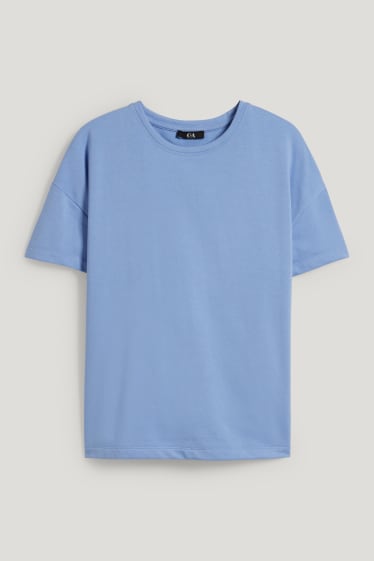 Kobiety - T-shirt basic - jasnoniebieski