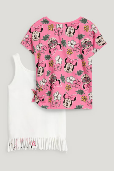 Toddler Girls - Minnie - set - top e t-shirt - 2 pezzi - bianco crema