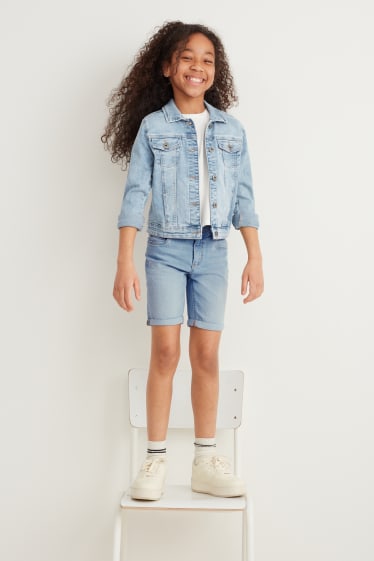 Kids Girls - Bermuda van spijkerstof - jeansblauw