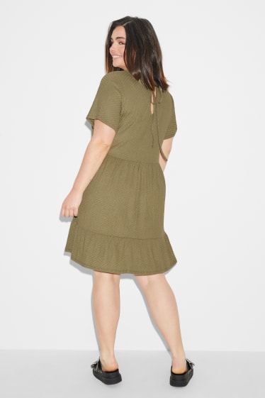 Damen XL - CLOCKHOUSE - Wickelkleid - hellgrün