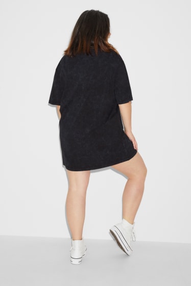 Dona XL - CLOCKHOUSE - vestit de samarreta de màniga curta - negre