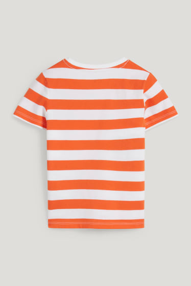 Toddler Boys - Kurzarmshirt - gestreift - orange