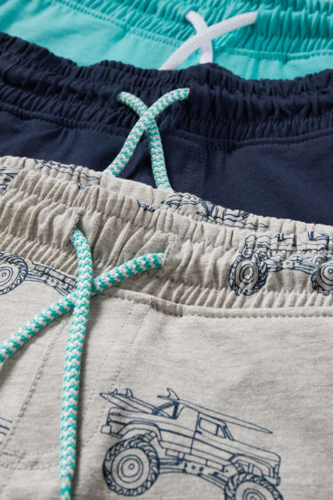 Toddler Boys - Multipack 3er - Sweat-Bermudas - dunkelblau