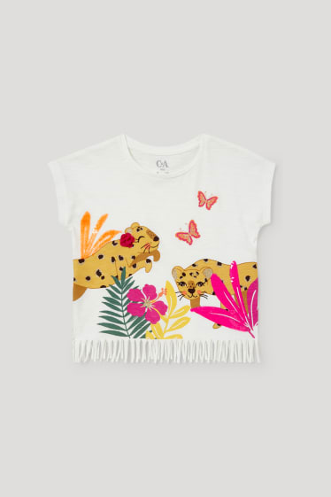 Toddler Girls - Kurzarmshirt - cremeweiss