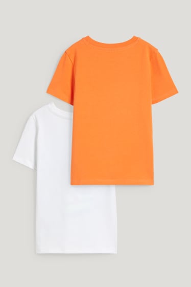 Exklusiv Online - Multipack 2er - Kurzarmshirt - dunkelorange