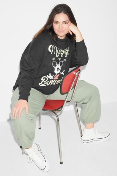 Femmes grandes tailles - CLOCKHOUSE - sweat - Mickey Mouse - noir
