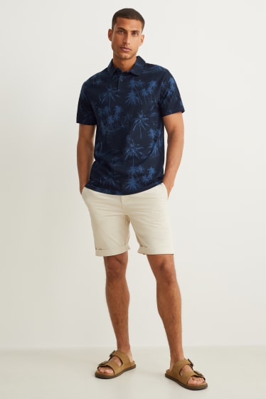 Hommes - Polo - bleu foncé