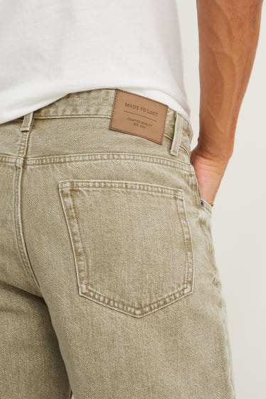 Men - Denim shorts - denim-light gray