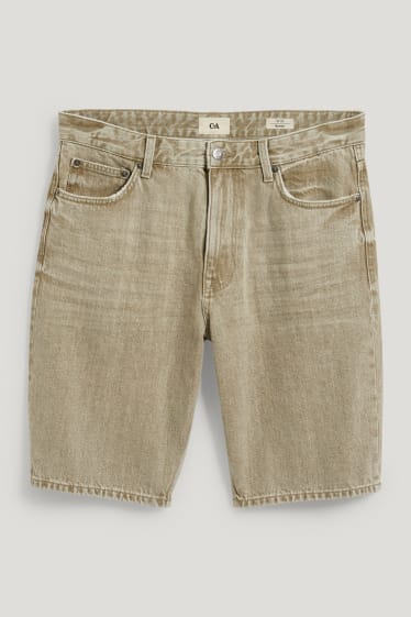 Men - Denim shorts - denim-light gray