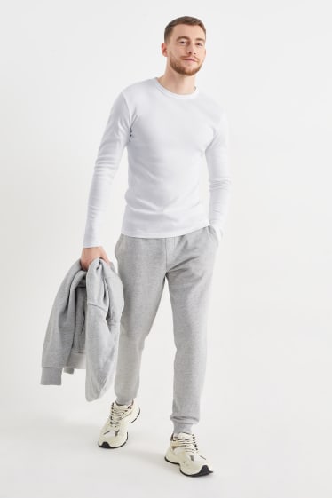 Heren - Longsleeve - wit