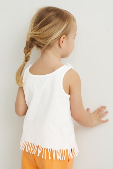 Toddler Girls - Minnie - set - top e t-shirt - 2 pezzi - bianco crema