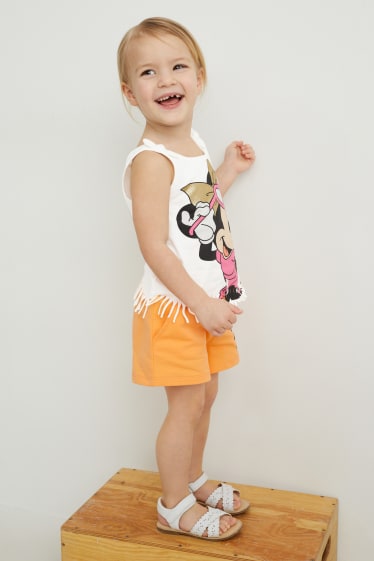 Toddler Girls - Minnie - set - top e t-shirt - 2 pezzi - bianco crema