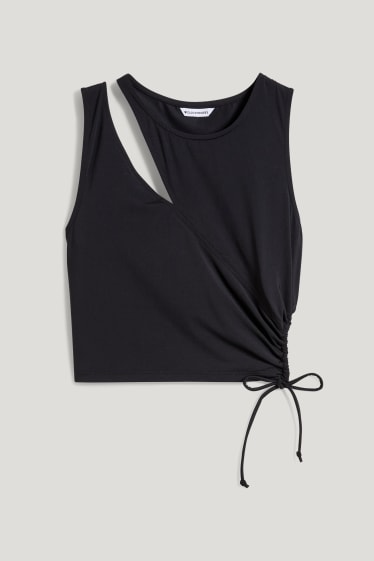 Clockhouse Girls - CLOCKHOUSE - Crop Top - schwarz