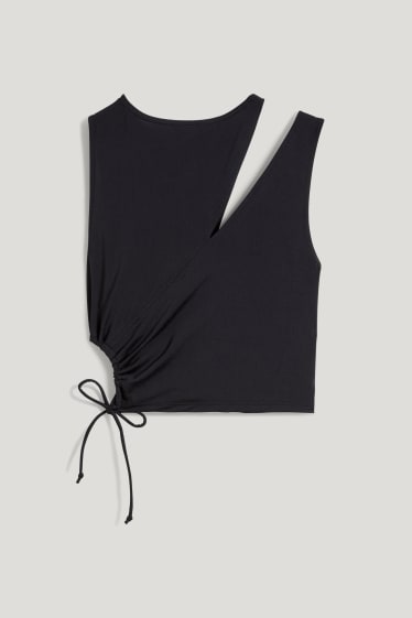 Clockhouse Girls - CLOCKHOUSE - Crop Top - schwarz