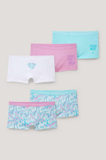 Kids Girls - Multipack of 5 - shorts - light violet