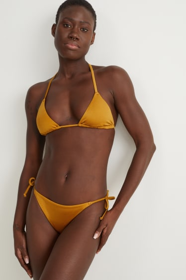 Femei - Top bikini - cupe triunghiulare - vătuit - LYCRA® XTRA LIFE™ - auriu