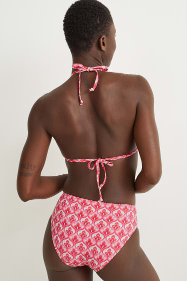 Femei - Top bikini - cupe triunghiulare - vătuit - LYCRA® XTRA LIFE™ - roz