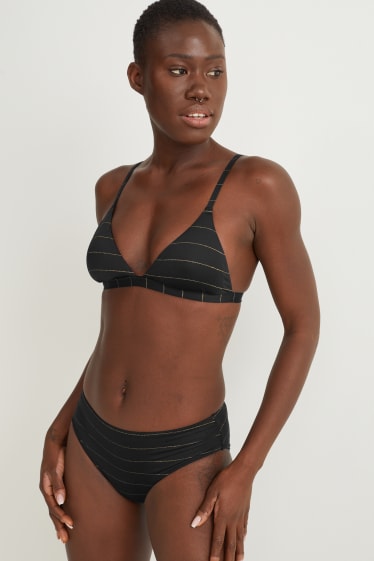 Femei - Top bikini - cupe triunghiulare - vătuit - LYCRA® XTRA LIFE™ - negru