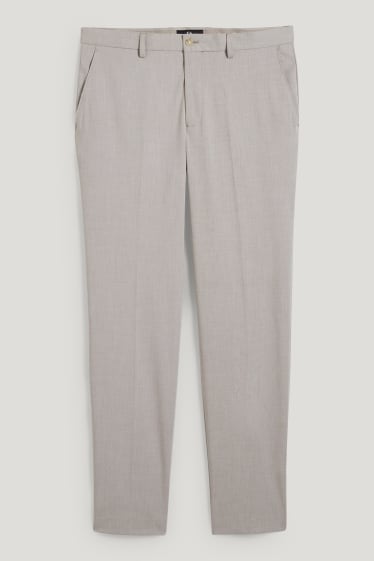 Uomo - Pantaloni coordinabili - slim fit - beige