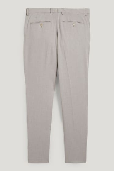 Uomo - Pantaloni coordinabili - slim fit - beige