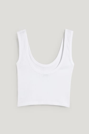 Clockhouse Girls - CLOCKHOUSE - Crop Top - weiß