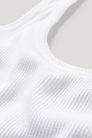 Clockhouse Girls - CLOCKHOUSE - Crop Top - weiß