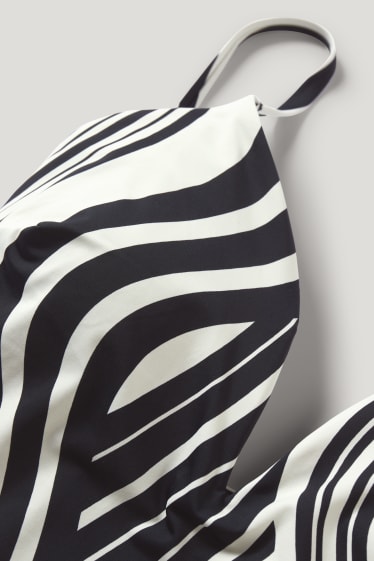 Dona - Banyador - enconxat - LYCRA® XTRA LIFE™ - estampat - negre