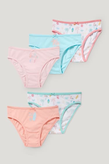 Kids Girls - Multipack of 5 - briefs - rose