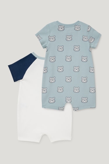 Baby Boys - Multipack 2er - Baby-Schlafanzug - hellblau