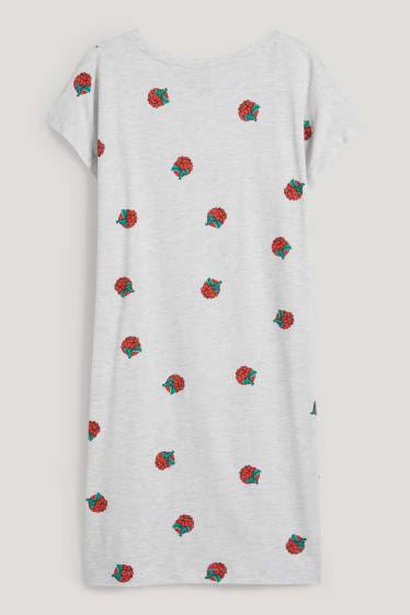Women - Nightshirt - light gray-melange