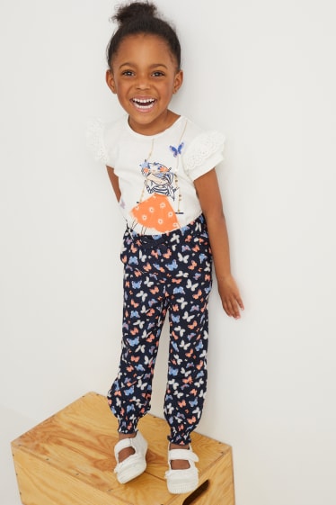 Exclusivo online - Pantalón - estampado - azul oscuro