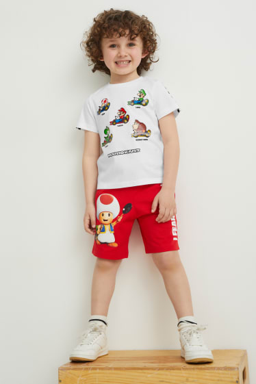 Toddler Boys - Mario Kart - T-shirt - wit