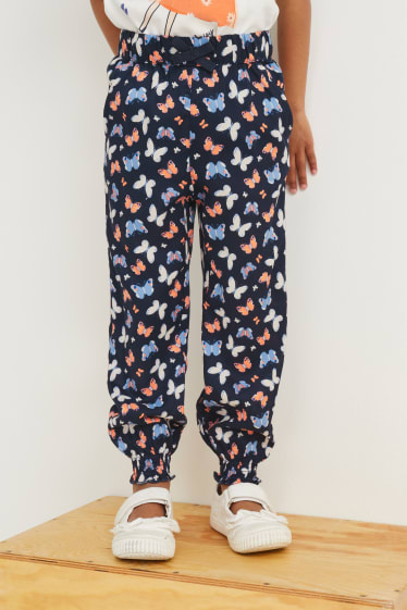 Exclusivo online - Pantalón - estampado - azul oscuro